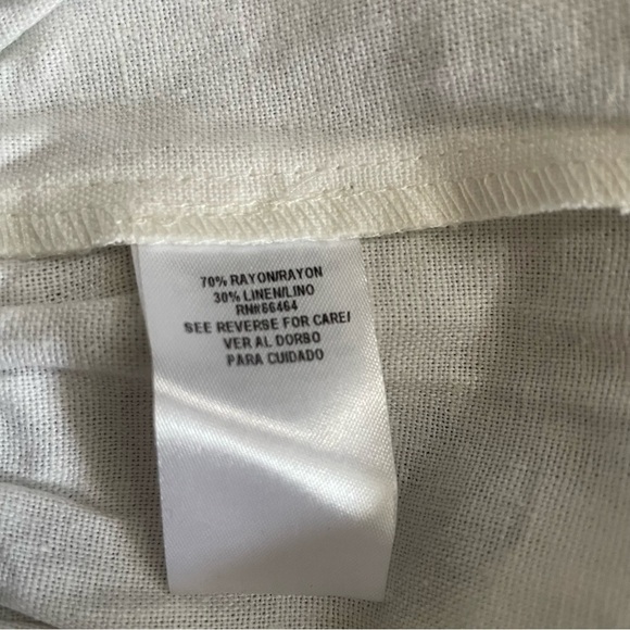 52SEVEN Colorblock Cap Sleeve Linen Blend Dress In Denim Combo Size XL - Picture 5 of 5